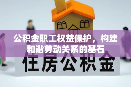 东昌府公积金职工权益保护，构建和谐劳动关系的基石