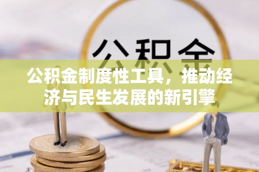 东昌府公积金制度性工具，推动经济与民生发展的新引擎